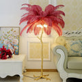 Living Room Feather Lamp